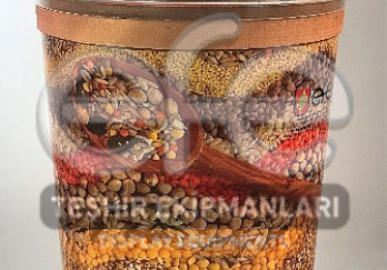 Ahşap Bakliyat Kovası