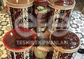 Kilim Desen Ahşap Kova