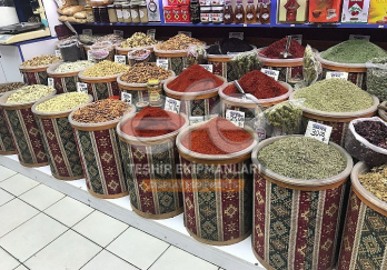 Kilim Desen Ahşap Kova