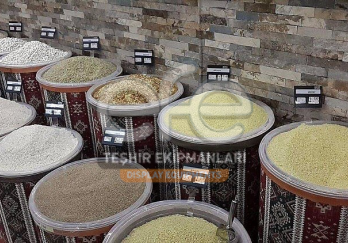 Kilim Desen Ahşap Kova