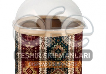 Kilim Desen Ahşap Kova