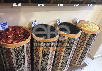 Kilim Desen Ahşap Kova