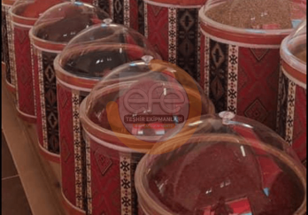 Kilim Desen Ahşap Kova