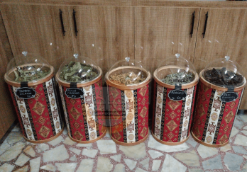 Kilim Desen Ahşap Kova