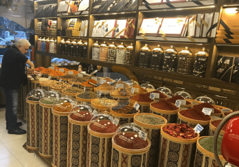 Kilim Desen Ahşap Kova