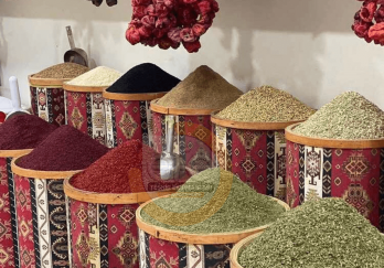 Kilim Desen Ahşap Kova