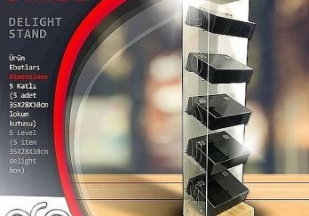 3 Katlı Tekli Lokum Standı