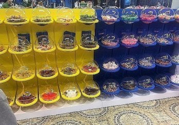 Çift Yönlü Küre Kutulu Şekerleme Standı