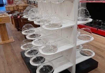 Çift Yönlü Küre Kutulu Şekerleme Standı