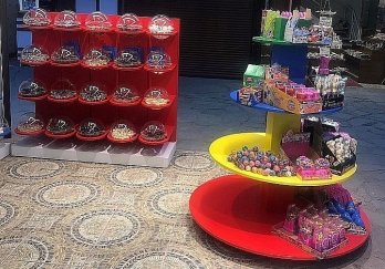 Çift Yönlü Küre Kutulu Şekerleme Standı