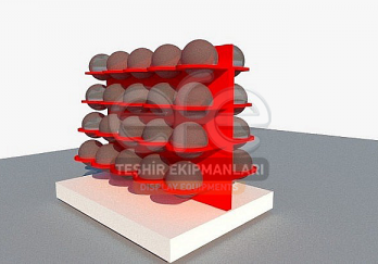 Çift Yönlü Küre Kutulu Şekerleme Standı