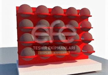 Çift Yönlü Küre Kutulu Şekerleme Standı