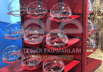 Çift Yönlü Küre Kutulu Şekerleme Standı